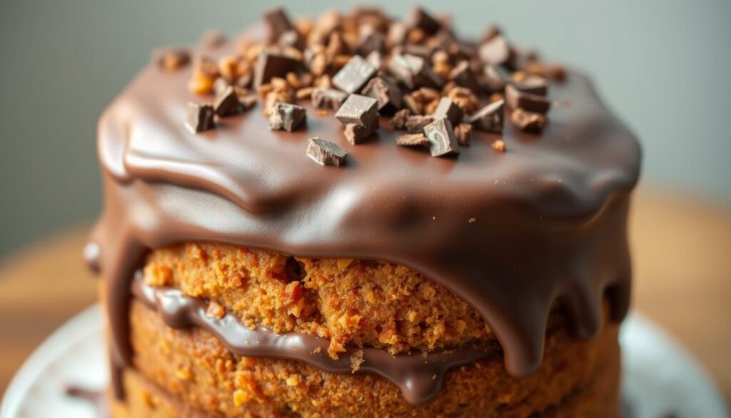 Bolo de Cenoura com Cobertura de Chocolate