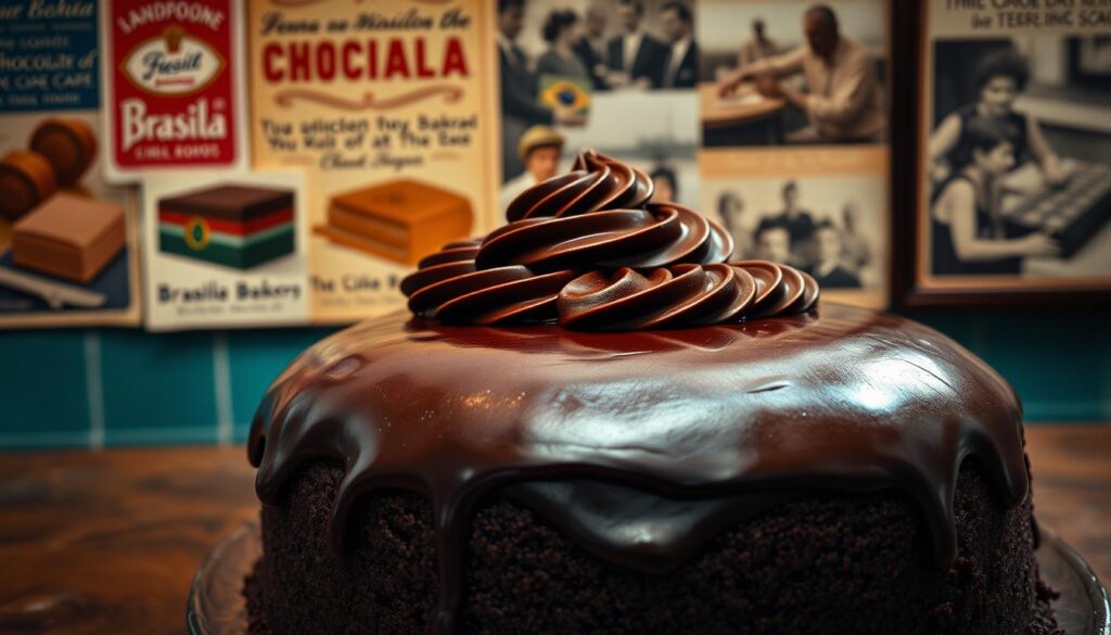 história do bolo de chocolate